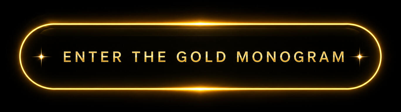 The Gold Monogram is waiting. Enter the signal. Shop the shirt.